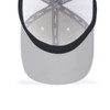 A grey cap featuring a mesh design with an interior logo band. Ideal for golf enthusiasts.
