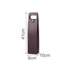 A wine bottle bag in dark purple with a handle and measurements of 41cm height, 9cm width, and 10cm depth.
