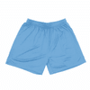Light blue athletic shorts with an elastic waistband, featuring a simple design and no visible branding.