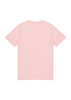 A pink short sleeve T-shirt with a simple design and no visible logos or text.