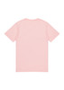 A pink short sleeve tee for kids with a plain back and no visible branding.