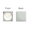 A custom CD-style gift box featuring a grey front with a transparent window and a plain grey back.