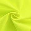 A close-up of bright hi-vis yellow fabric, showcasing a textured surface. The material is soft and flexible.