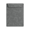 A4 magnetic clipboard in grey with a smooth texture and a flap closure. Features a logo on the surface.