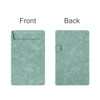 A5 magnetic clipboard in a soft teal colour, featuring a front pocket and a sturdy back with a clasp.
