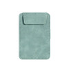 A mint green mini clipboard with a stitched design and a flap closure. It has a sleek, minimalistic appearance.