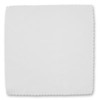 A white mini microfibre cleaning cloth with scalloped edges, ideal for phone and technology cleaning.