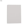 A white mini sticky note pad with a plain cover, featuring a branding logo. Ideal for office use.