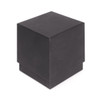 A square black gift box with a smooth finish, featuring a lid. Ideal for packaging items elegantly.