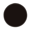 A foldable flying disc in black, featuring a circular design and an attached trim.
