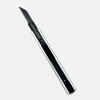 A silver and black slimline retractable box cutter with a sleek design and a visible blade.