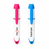 A set of two highlighters with pink and blue tips, featuring a white body and branding.
