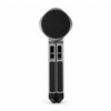 A sleek, silver and black Spider Device Stand with a round base and two adjustable arms.