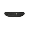 A black running waist pack featuring a buckle and mesh design, ideal for carrying essentials while active.