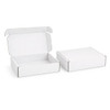 A white custom box with a locking lid, featuring one open and one closed box.