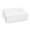 A white box with a locking lid, measuring 360 x 305 x 105mm. It features a logo on the side.