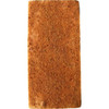 A rectangular chocolate bar with a textured, golden-brown surface. It features a smooth finish.