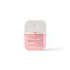 A 35ml pink spray sanitiser in a white pump bottle with a logo on the front.