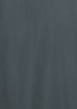 A dark blue short sleeve shirt with a smooth fabric texture and a logo on it.