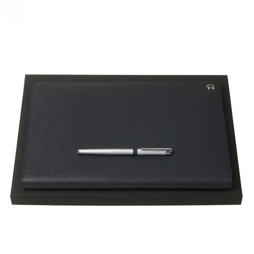 Set HUGO BOSS (rollerball pen & conference folder A4) || 39-HPFR804N