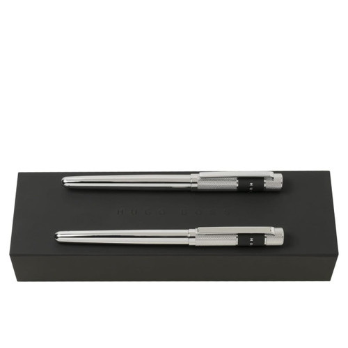 Set Ribbon Chrome (rollerball pen & fountain pen)