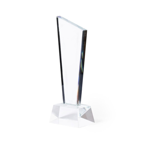 TROPHY made from thick glass 8.2 x 23 x 5.8cm  LANTON