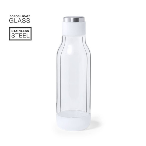 Drink Bottle insulated made from borosilicate glass 500ml