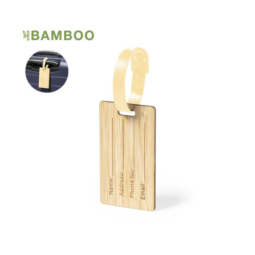 LUGGAGE TAG made from bamboo