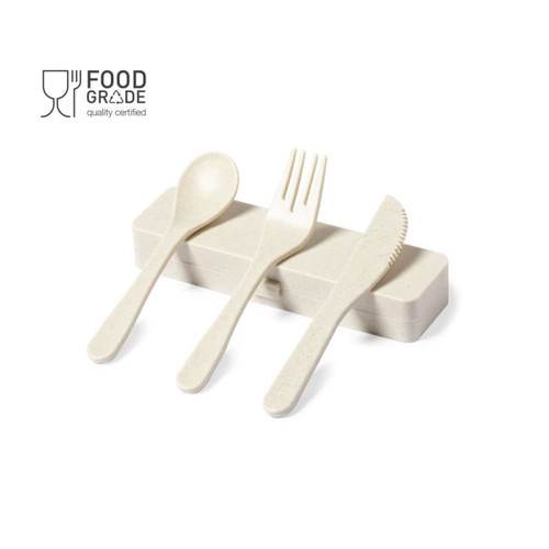 CUTLERY SET made from veined PP BPA free Food grade certified in matching box