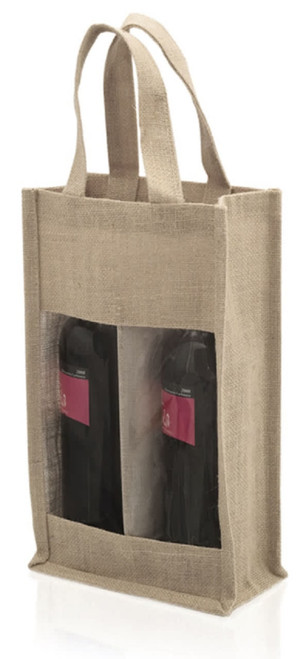Wine bottle Bag 2 bottle - Jute material