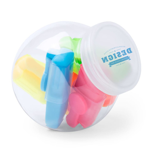 Highlighter Set in a screw on lid container 5  highlighters Layax