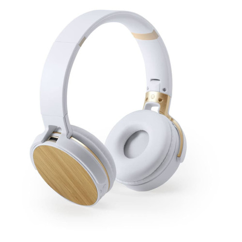 Headphones with bamboo features bluetooth  Treiko