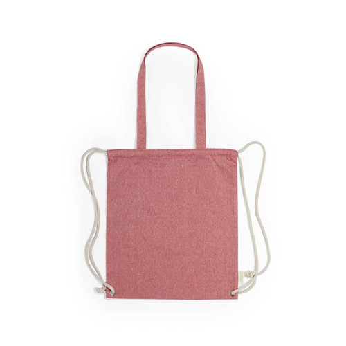 Drawstring Bag made from recycled cotton and natural cotton  Fenin