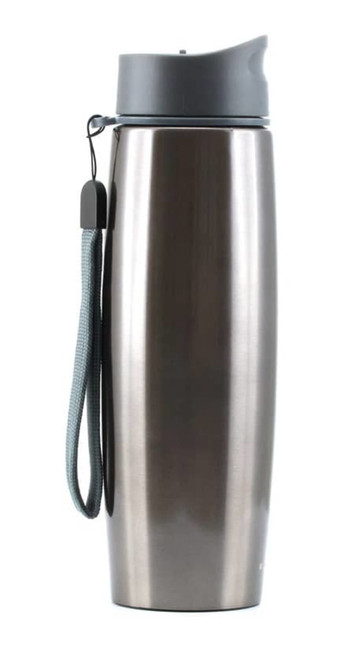 Vacuum flask stylish curved look metallic finish  500ml