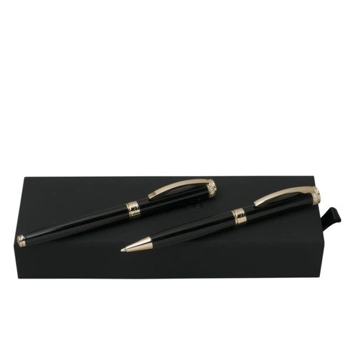 Set Alba Black (ballpoint pen & rollerball pen)