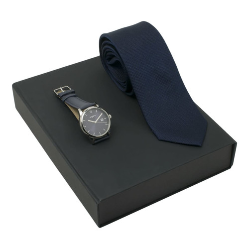 Set Ungaro Blue (watch & silk tie)