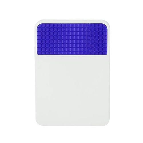A Fridge Magnet Clip features a white body with a textured purple top section. It has a logo or branding displayed.