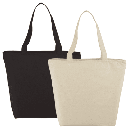 Cotton Maine Zippered Tote 15L
