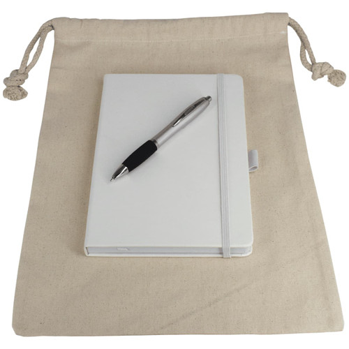 Gift Set - Drawstring Bag + JournalBook + Pen || 4-GS1009