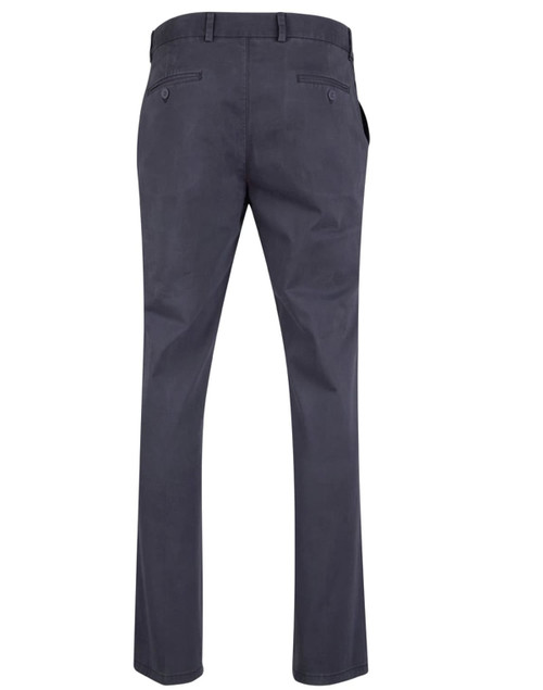 Men's Boston Chino Pants in dark grey, featuring a sleek design with two back pockets and a logo.