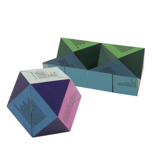 A 3D Flips Diamond Magic Cube featuring multiple colours including green, blue, purple, and pink, with a visible logo.