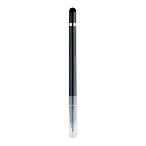 A black 3 in 1 Eternal Pencil with a clear cap, featuring a sleek and simple design.