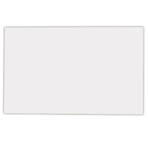 A rectangular fridge magnet in a plain white design, measuring 50mm x 70mm, with a glossy finish.