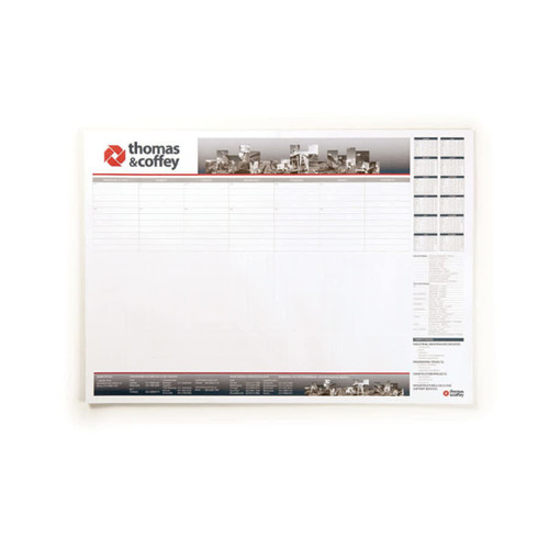 A3 notepad with 25 leaves, featuring a white background and branding at the bottom.