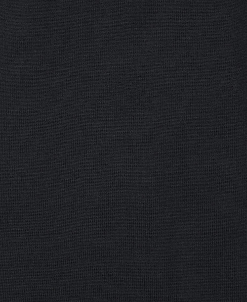A dark grey cardigan made from a textured fabric, featuring an antibacterial design and a logo.