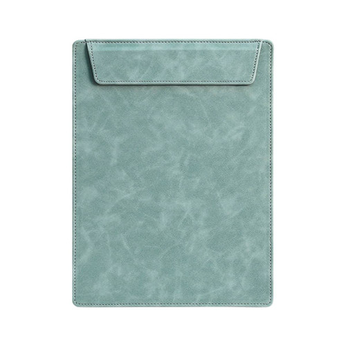 A4 magnetic clipboard in a textured teal finish, featuring a folded top flap and a sleek design.