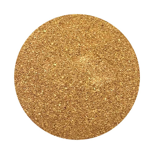 A round cork coaster set featuring a textured gold surface. The coasters are designed for home use and come in a set of four.