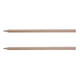 Two grey-lead pencils with sharpened wood bodies, showcasing a minimalist and natural design.