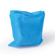 A blue reusable grocery bag made from recycled PET material, designed for eco-friendly use.