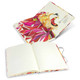 A full-colour notebook featuring a geometric lion design on the cover and lined pages inside. Includes a logo.